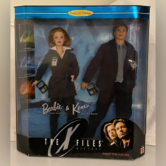 Barbie Other - 1998 The X-Files Barbie & Ken – Scully & Mulder Collector Set – NRFB